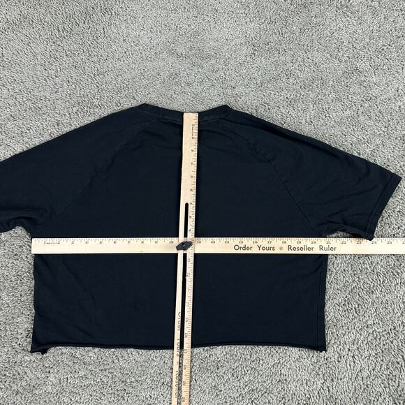 Gmyshark Legacy Shirt Womens Large Black White Cropped Spellout Gym Training - Picture 6 of 9